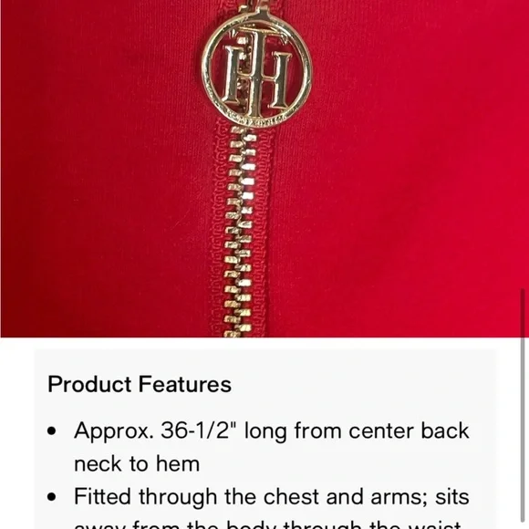 Tommy Hilfiger red,
Striped-Trim, Sleeveless Dress - XL - Picture 2 of 5